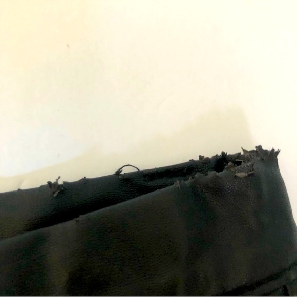 Faux leather ZARA studded shorts size Medium. Pet and smoke-free home. - Picture 4 of 4